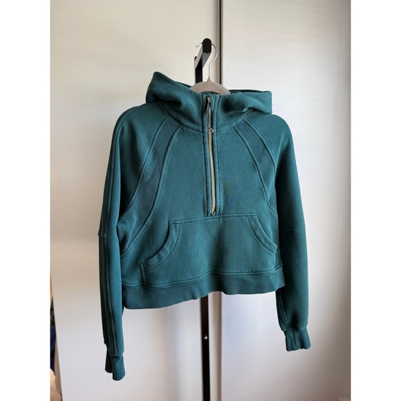 Lululemon Tops - Lululemon Scuba Oversized Half-Zip Hoodie / Size XS/S / Storm Teal